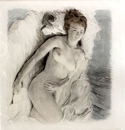 null Ensemble de sept gravures Femmes nues 14,5 x 14,5 cm