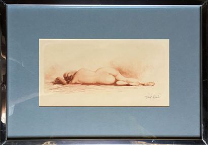 null JEAN AUGUSTE VYBOUD (1872-1944) Femme nue Gravure, Signée en bas à droite 12,5...