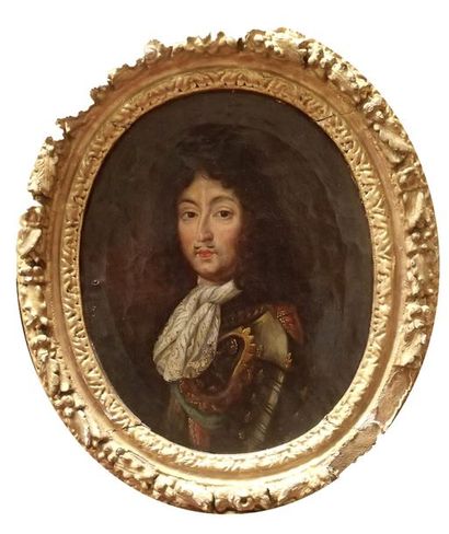 ECOLE FRANCAISE vers 1700 Portrait de Louis...