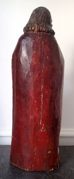 null SAINT JEAN en bois sculpté et polychromé. XVIe siècle Haut : 60 cm Expert :...