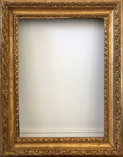 null CADRE en bois doré, mouluré et sculpté. XIXème siècle 45 x 35 cm