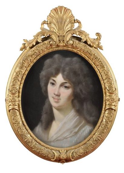 null ECOLE FRANCAISE fin XVIIIème siècle Portraits d’homme et de femme Paire de portraits...