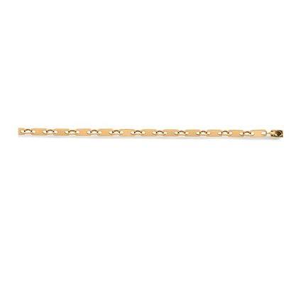 null CARTIER BRACELET en or jaune 750 millièmes à maille figaro rectangulaire, fermoir...