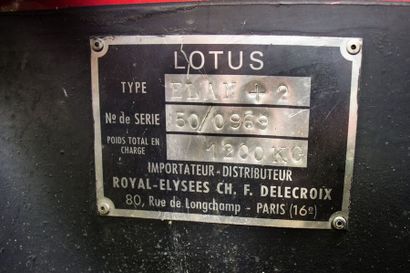 1968 Lotus Elan+2 Numéro de série 500969

Conduite à gauche

Vendue neuve en France...