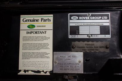 1990 Range Rover Vogue SE Limited 3.9L Numéro de série SALLHAMM4GA450264

Rare dans...