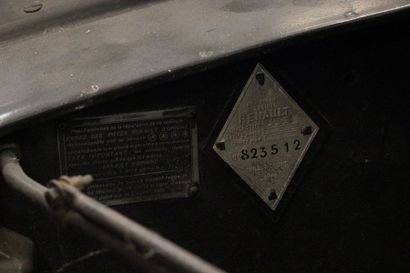 1937 Renault Celtaquatre Chassîs n°: 823512, Carte Grise française. Le modèle proposé...