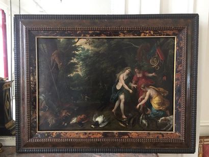 null Hendrick Van BALEN (Anvers, 1575 - 1632) et atelier de Jan BRUEGHEL Dianes et...