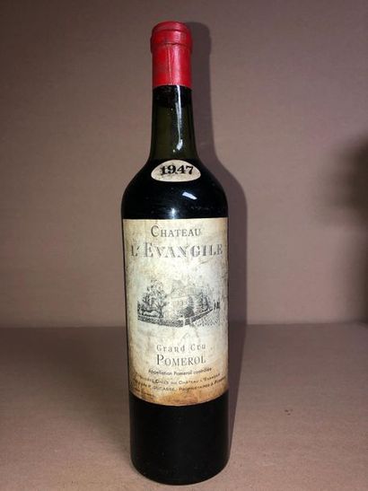 null 1 Blle Château EVANGILE (Pomerol) NMDC 1947 - TLB (bouchon étampé Cht EVANGILE...
