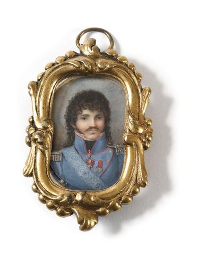 null E cole napolitaine du début du XIXe siècle. « Portrait du Roi Murat, en uniforme...
