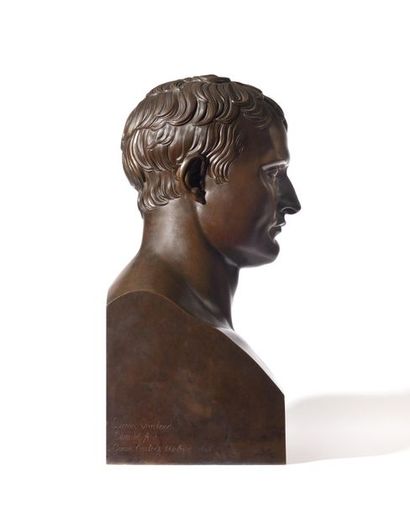 null A ntoine CHAUDET (1763-1810) « L’Empereur Napoléon Ier à l’antique ». Rare buste...