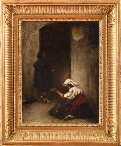 null Léon Joseph Florentin BONNAT (1833-1922) La gitane Huile sur toile Signé en...
