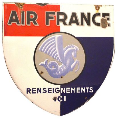 null Plaque émaillée -AIR France

Plaque émaillée "Air France, renseignements ici"...