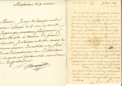 null BONAPARTE (Famille) et autour. – Ensemble de 8lettres. 1792-1835. BONAPARTE...
