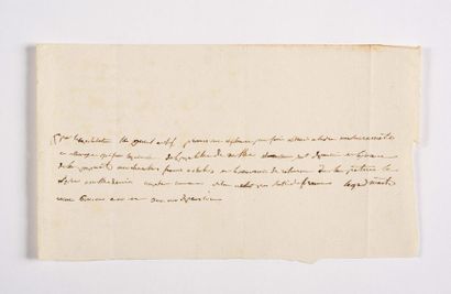 null NAPOLÉON Ier. Manuscrit autographe pour ses Mémoires. [Sainte-Hélène]. 4lignes1/2...