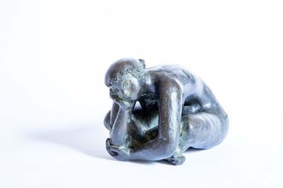 null ANTONIUCCI VOLTI (1915-1989) Femme nue penchée Bronze à la cire perdue Signé,...
