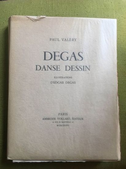 null VALÉRY, Paul Degas danse dessins. Paris, Vollard, 1936. 1 vol. en feuilles