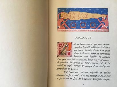 null GAUTIER Théophile Le Roman de la Momie. Paris, Mornay, 1929. 1 vol. in-8, demi-...