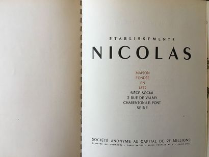 null 43 catalogues Nicolas (certains en double) 1931 à 1971.