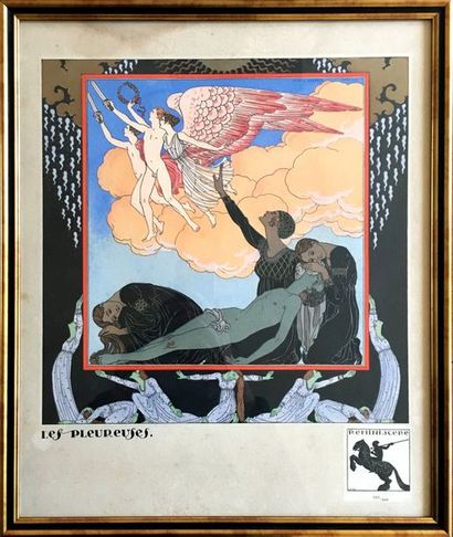 null Georges Barbier (1882-1932) Ensemble de quatre gravures Numérotées et annotées...