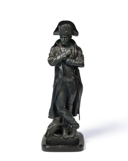 null Emile PINE DO (1840-1916) « L’Empereur Napoléon en pied. » Sujet en bronze signé...