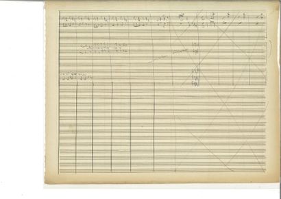 null OFFENBACH (Jacques). Ensemble de 10 manuscrits musicaux (7 complets), soit 7...
