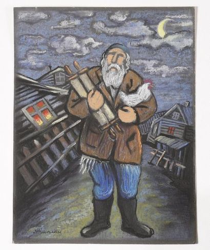 null KAPLAN Anatole (1903 – 1980)

Paire des dessins

Juif avec une poule ; Un couple

Pastelle...