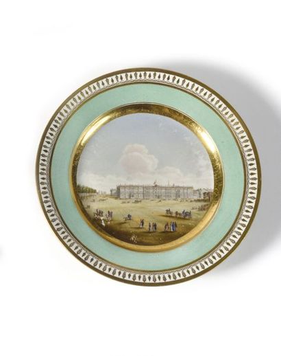 null Assiette avec la vue du Palais d’hiver à Saint–Pétersbourg

En porcelaine à...