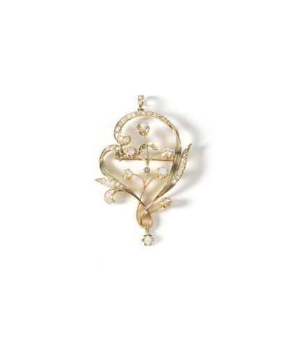null Broche – pendentif d’époque Art nouveau

Or, diamants « rose » (e. 14k.)

Odessa,...