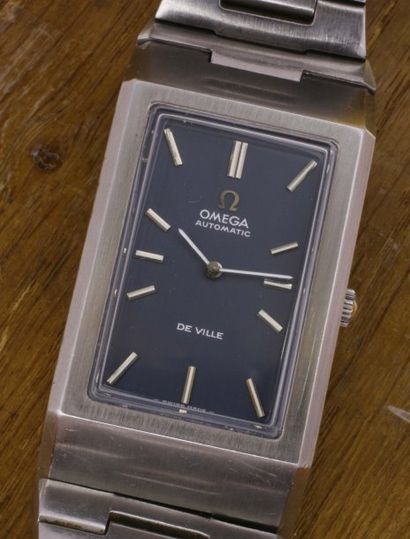 OMEGA Automatic De Ville VERS 1970 Importante montre-bracelet en acier avec bracelet...