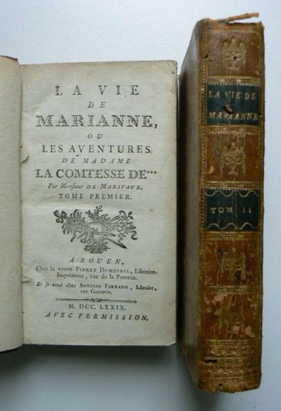 -MARIVAUX (Pierre Carlet de Chamblain de). .-La Vie de Marianne ou Les Aventures...