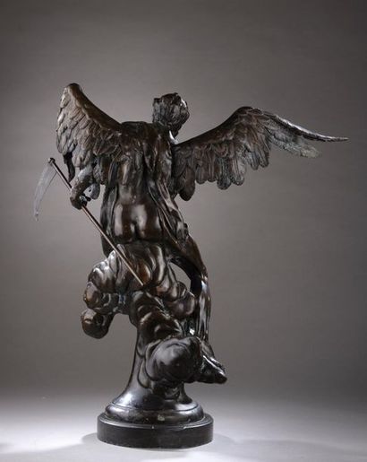 null D'après Ignace GUENTHER (Altmannstein, 1725 - Munich, 1775).
Chronos.
Bronze...