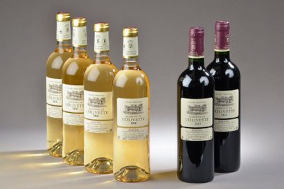 null 6 bouteilles BANDOL Domaine de l'Olivette (2 rouge 2013, 4 blanc 2016) 