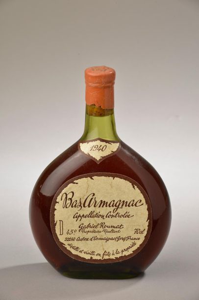 null 1 bouteille BAS-ARMAGNAC G. Roumat 1940 