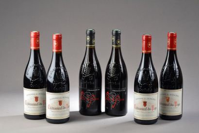 null 6 bouteilles CHÂTEAUNEUF-DU-PAPE, Domaine de la Roncière (4 de 2012, 2 Flor...