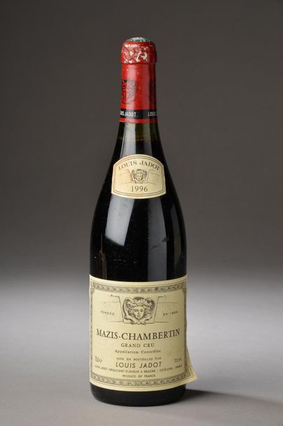 null 1 bouteille MAZIS-CHAMBERTIN, L. Jadot 1996 (capsule légèrement gonflée) 