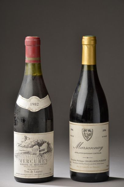 null 2 bouteilles BOURGOGNE (Marsannay 1996 de Chalopin-Parizot, Mercurey de Launay...