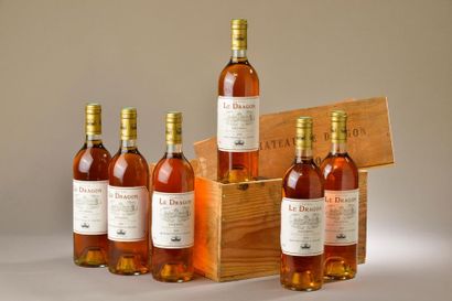 null 6 bouteilles Château LE DRAGON, Sauternes 1989 (caisse bois de Calvet) 