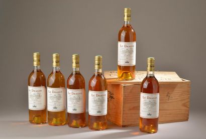 null 6 bouteilles Château LE DRAGON, Sauternes 1989 (caisse bois de Calvet) 
