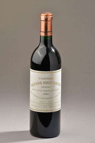 null 1 bouteille Château BAHANS-HAUT-BRION, Pessac-Léognan 1985 (elt) 