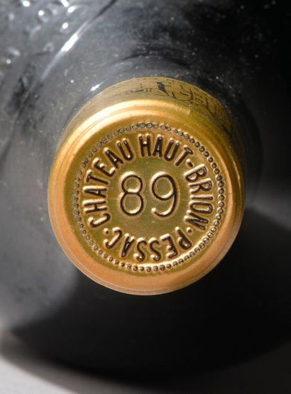 null 1 bouteille Château HAUT-BRION, 1° cru Pessac-Léognan 1989 (es, etlt) 