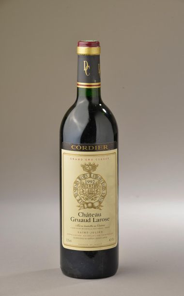 null 1 bouteille Château GRUAUD-LAROSE, 2° cru Saint-Julien 1992