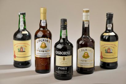 null 5 bouteilles PORTO (2 Lagrima de Ramos Pinto blanc, 2 Fundador de Real Companhia...