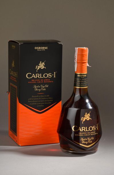 null 1 litre BRANDY DE JEREZ "Carlos I", Osborne 