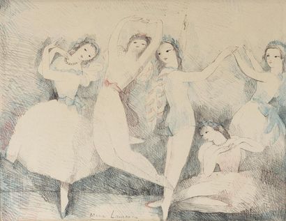 Marie LAURENCIN (1883-1956).
Les danseuses.
Lithographie...