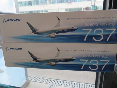 null Set of model aircraft including BOEING 747, 777, 787 models