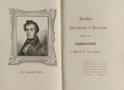 null *[Alphonse de LAMARTINE]. MANUSCRIT, Pensées, Descriptions et Portraits, tirées...