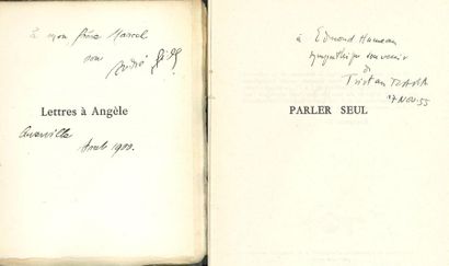 null *LIVRES DÉDICACÉS. 2 livres brochés avec envoi a.s.

 André GIDE, Lettres à...