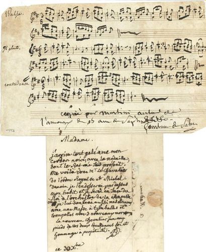 null *Jean-Paul-Egide Schwartzendorf, dit MARTINI (1741-1816) compositeur, auteur...
