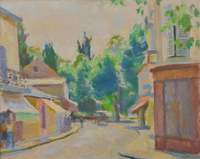 null Armand-Jacques ASSUS (1892-1977).

"Rue de Sévigné à Vichy".

Huile sur panneau...