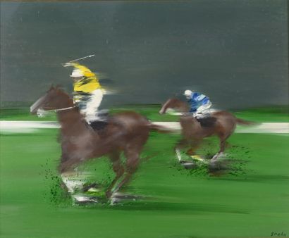 null Victor SPAHN (né en 1949).

Joueurs de polo.

Acrylique sur toile signée en...